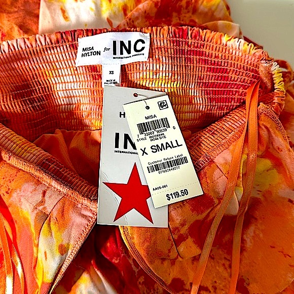 NWT! Misa Hylton for INC Tie Dye Maxi Dress! - Picture 6 of 6